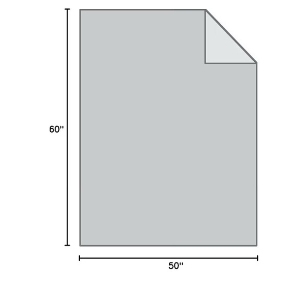 Eddie Bauer Gray White Sherpa Fleece Winter Throw Blanket 50 x 60 New - Picture 8 of 11